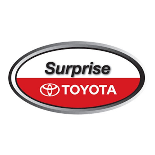 Logo for Surprise Toyota: Oval with 